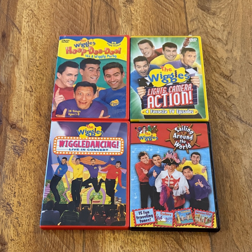 Bundle of 4 Wiggles DVDs